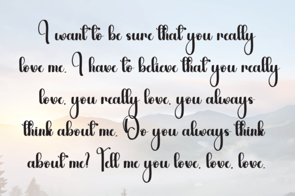 Angela Beautyful Font - Preview 5