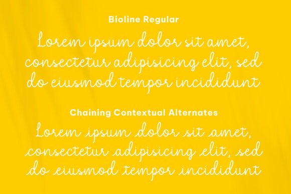 Bioline Font - Preview 1