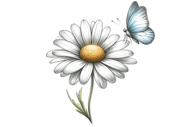 Chamomile and Butterfly