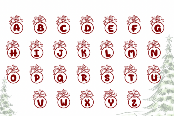 Christmas Ball Font - Preview 1