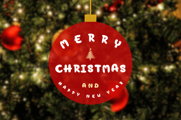 Christmas Ball Font - Preview 5