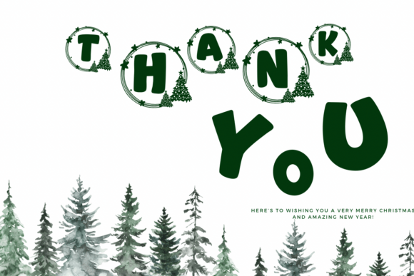 Christmas Tree Monogram Font - Preview 6