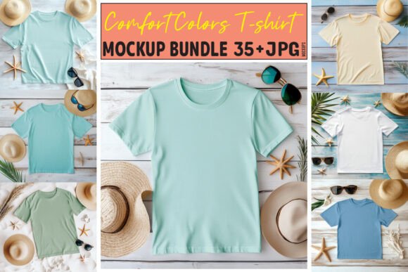 Comfort Colors T-shirt Mockup Bundle 02 Grafica Modelli di Prodotti Di BestMockupStore