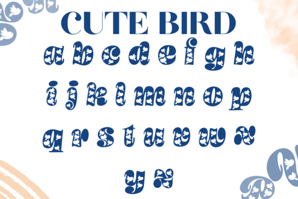 Cute Bird Font - Preview 2