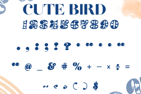 Cute Bird Font - Preview 3