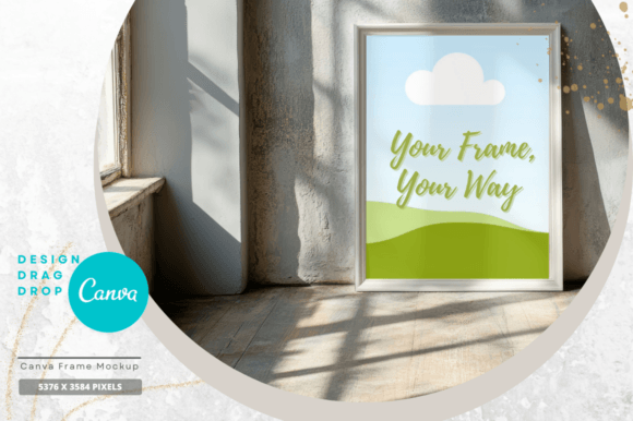 Easy-Edit Canva Picture Frame Mockup S61