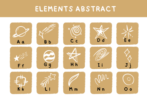 Elements Abstract Font - Preview 1