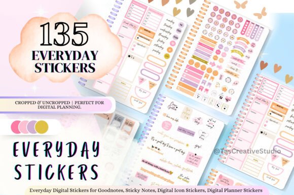 Everyday Life Digital Stickers Bundle