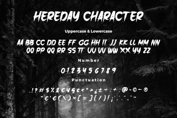 Hereday Font PNG with transparent background - Preview 6