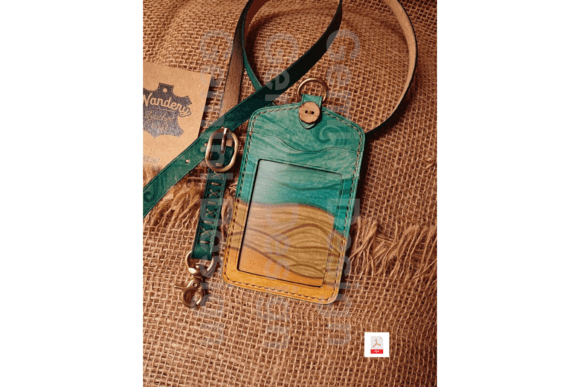 Leather Pattern ID Card Holder, PDF