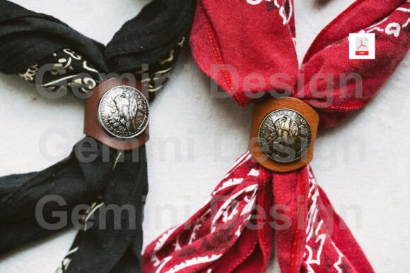 Leather Pattern Scarf Strap, PDF File