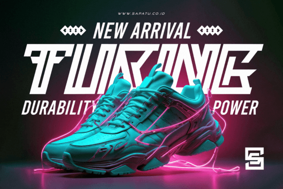 Neon Strix Font PNG with transparent background - Preview 2