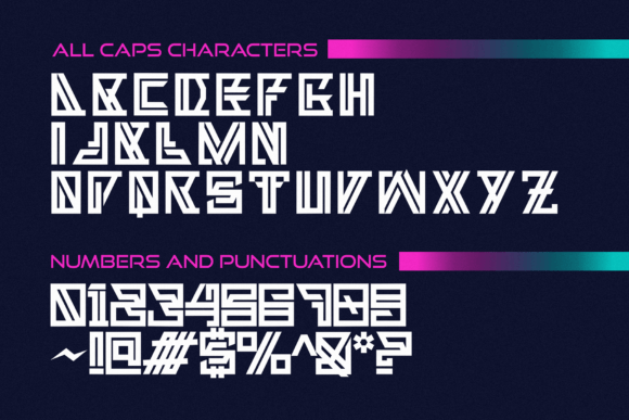 Neon Strix Font PNG with transparent background - Preview 3