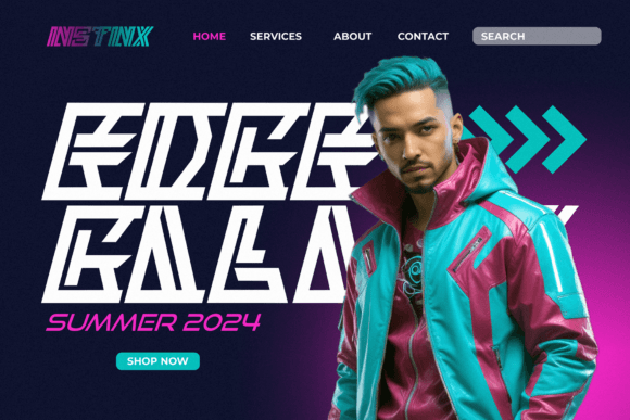 Neon Strix Font PNG with transparent background - Preview 5
