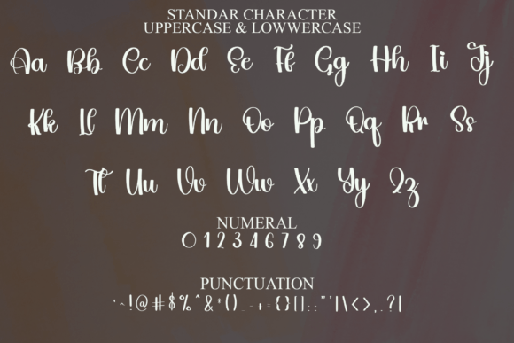 Romantic Party Font PNG with transparent background - Preview 2