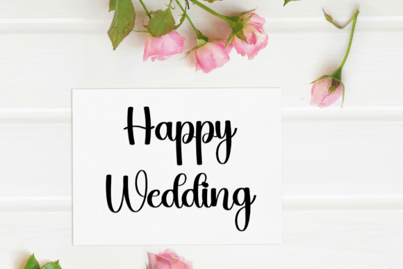 Romantic Party Font PNG with transparent background - Preview 4