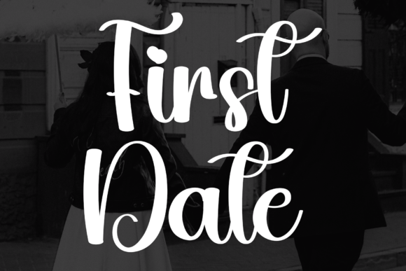 Romantic Party Font PNG with transparent background - Preview 6