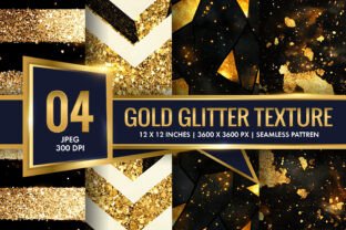 Seamless Gold Glitter Digital Paper Graphic by Creative Design Studio ...