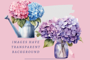 Watercolor Hydrangea PNG Bundle Graphic by SapphireDreamscape ...