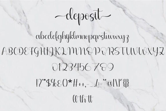 Deposit Font - Preview 5
