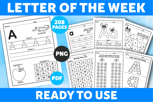 Letter of the Week Printable (208 Pages)
