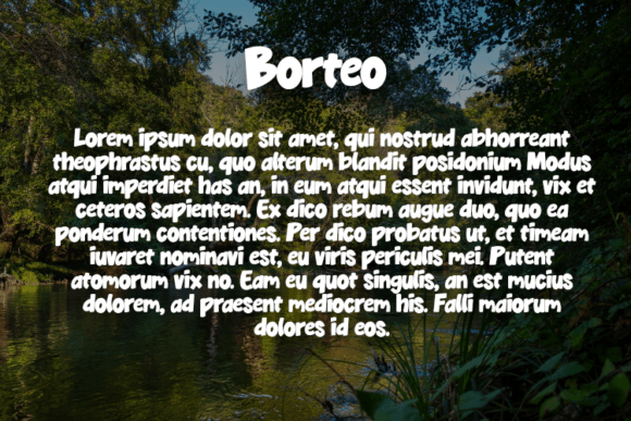 Borteo Font PNG with transparent background - Preview 2