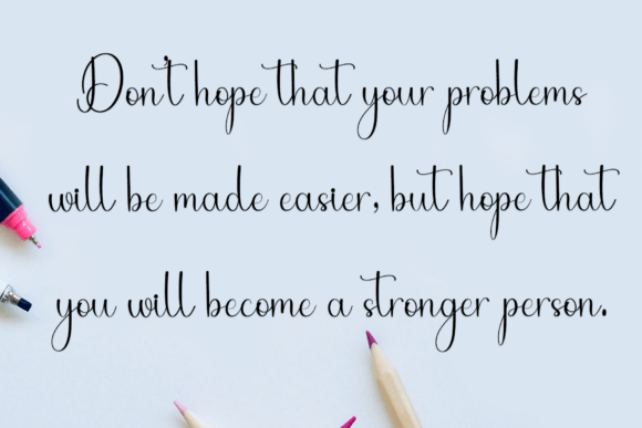Bubble Handmade Font - Preview 3