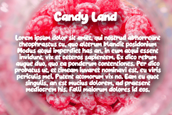 Candy Land Font - Preview 2