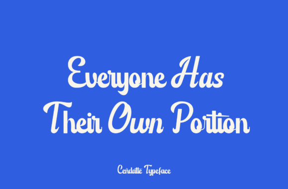 Cendatte Font - Preview 2