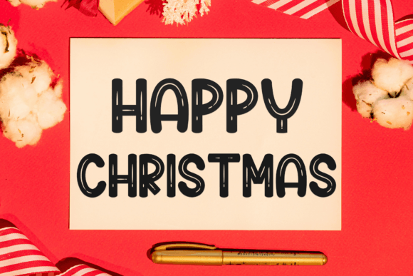 December Christmas Font - Preview 5