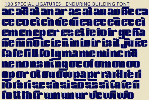 Enduring Building Font - Preview 6
