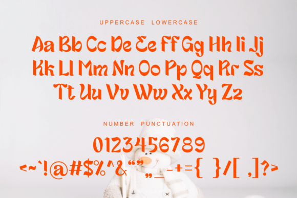 Fantasy Snowman Font PNG with transparent background - Preview 6
