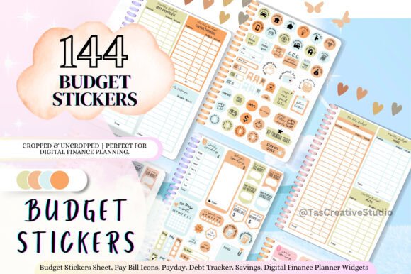 Financial Budget Digital Stickers Bundle