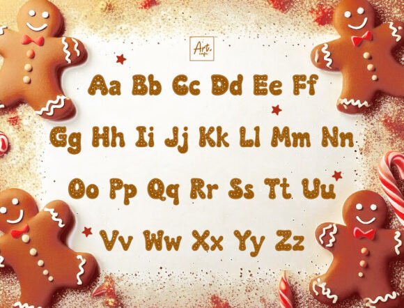 Gingerbread Man Font - Preview 1