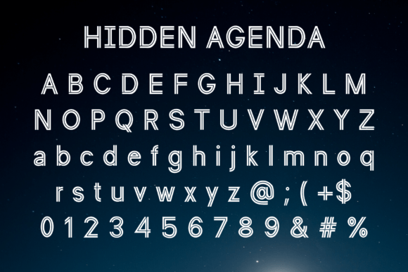 Hidden Agenda Font - Preview 3