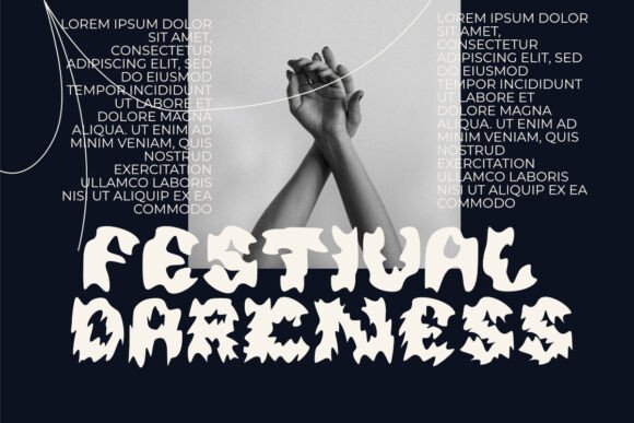 Hauntflare Font PNG with transparent background - Preview 2