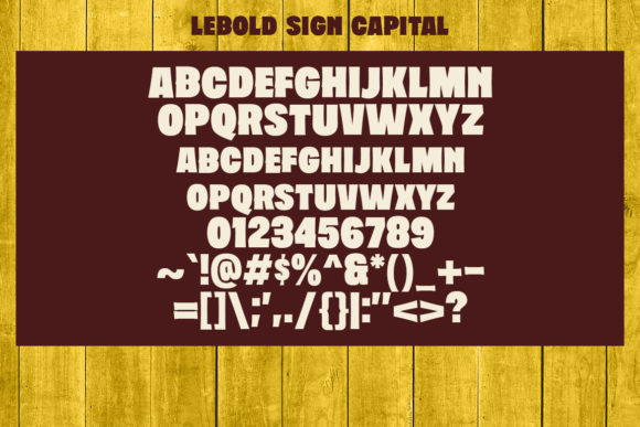 Lebold Sign Font PNG with transparent background - Preview 1