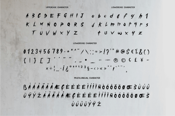 Nightmare Claw Font PNG with transparent background - Preview 1