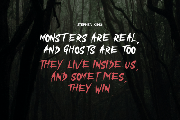 Nightmare Claw Font PNG with transparent background - Preview 4