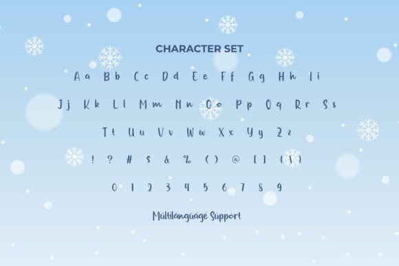 Perfect Snow Font PNG with transparent background - Preview 2