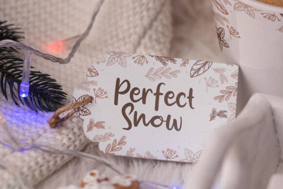 Perfect Snow Font PNG with transparent background - Preview 4
