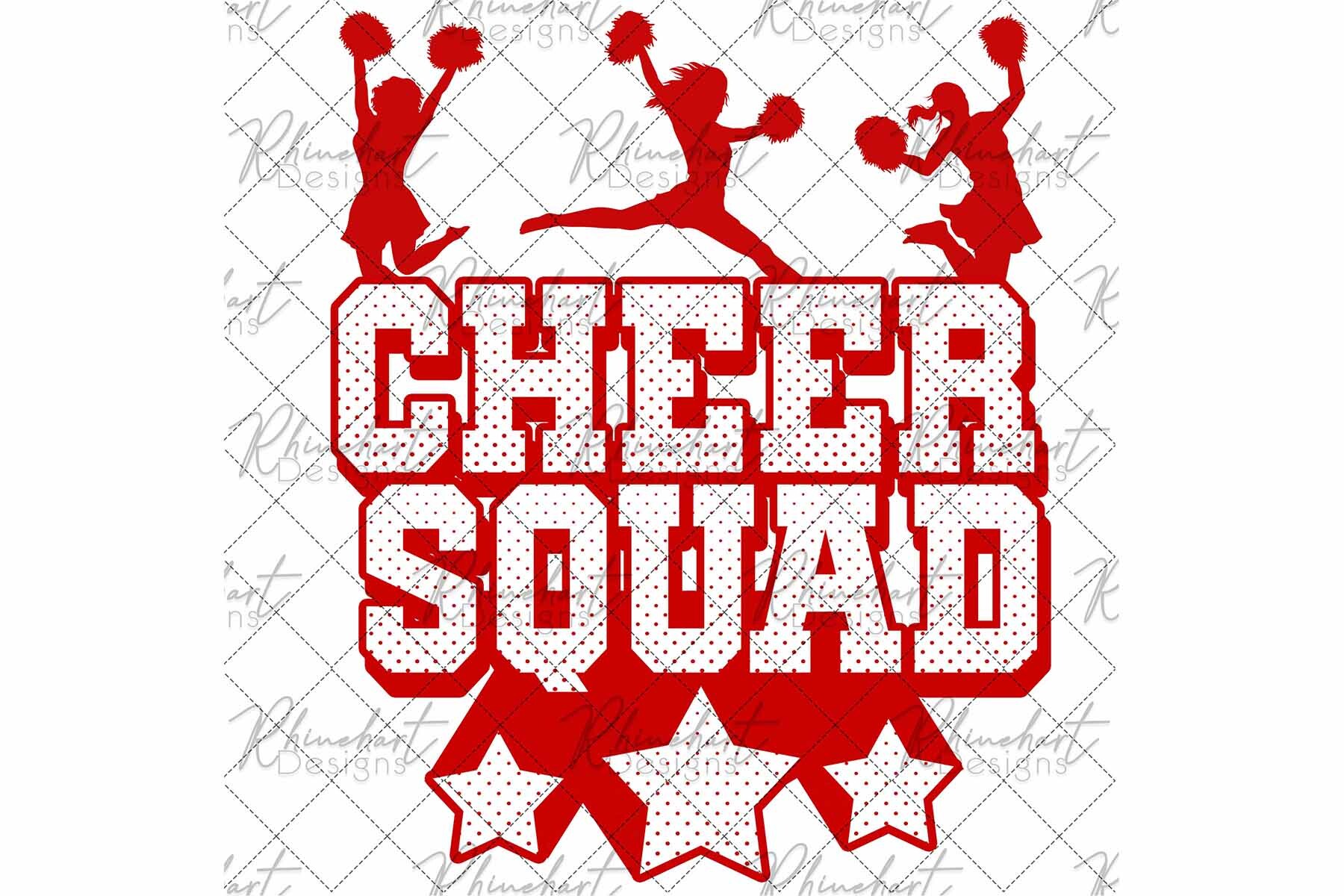 Red Cheer Card Red Cheer Graphic by Rhinehart Designs · Creative Fabrica