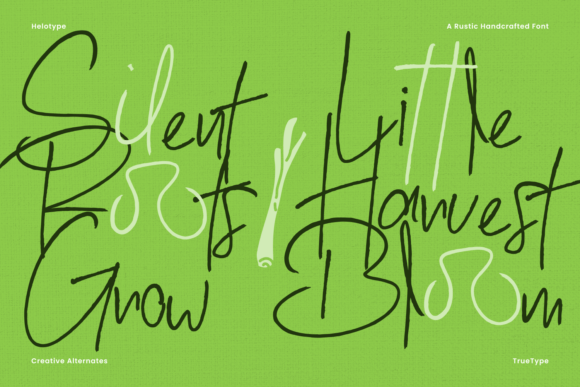 Rustic Harvest Font PNG with transparent background - Preview 4