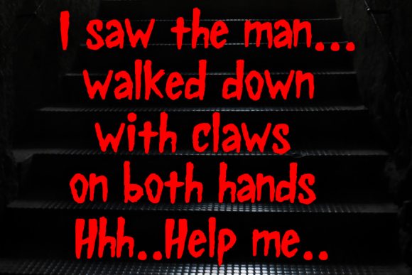 Scary Fright Font font preview - 2