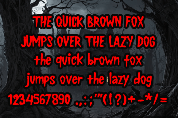 Scary Fright Font font preview - 3