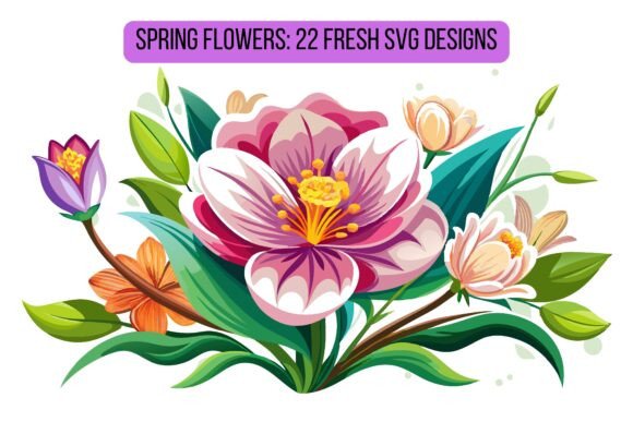 Spring Flowers: 22 Fresh SVG Designs