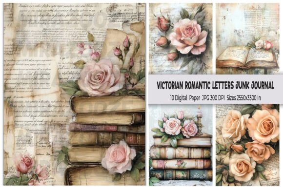 Victorian Romantic Letters Junk Journal