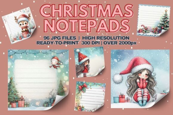 Whimsical Christmas Notepad