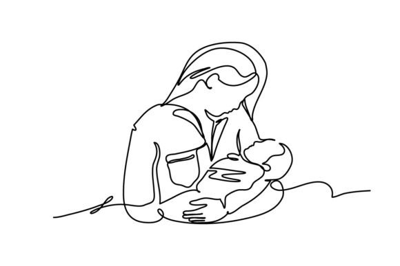 Continuous Line Design of a Daughter Graphic by hibettermind · Creative ...