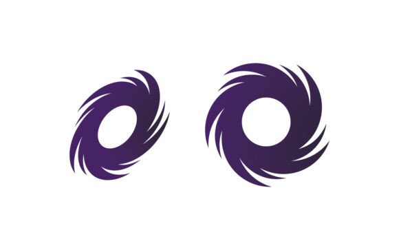 Abstract Vortex Spin Logo Icon Design